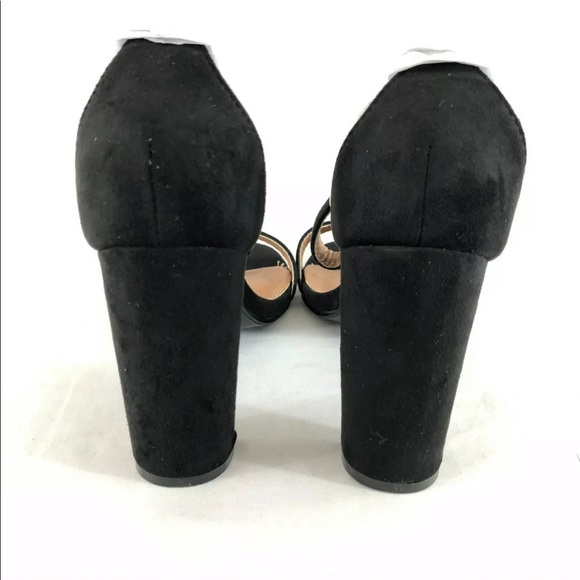 Bella Marie Faux Suede Peep Toe Heel - Picture 2 of 12